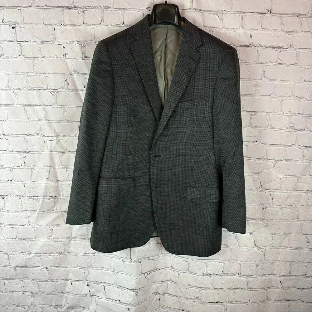 paul betenly j-sergio lanificio filarte wool silk blend sports coat 40R office